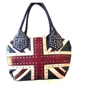 Charming Charlie's Union Jack purse, and wallet